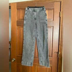 Zara wide leg grey jean